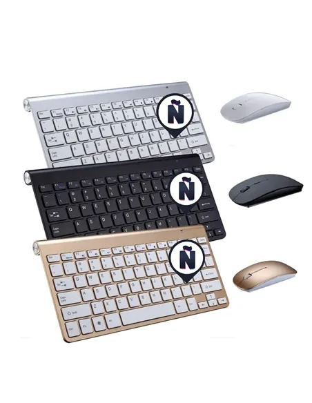 A Tres Click | Combo De Teclado Y Mouse Inalambrico Mini Jp3 Español (Ñ) $ 99.636 $ 46.050 Generic Teclados y Mouse 