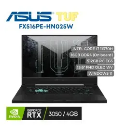 Portatil Asus TUF FX516P Intel CI7 11370H, 16GB, 512SSD, Nvidia Geforce RTX 3050 4GB