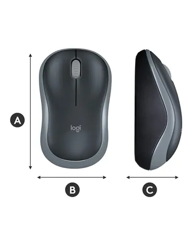 A Tres Click | Mouse Logitech inalámbrico M185 $&nbsp;89.900 $&nbsp;49.105 Logitech Teclados y Mouse 