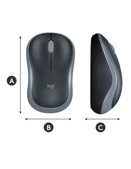 A Tres Click | Mouse Logitech inalámbrico M185 $ 89.900 $ 49.105 Logitech Teclados y Mouse 