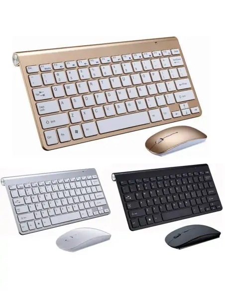 A Tres Click | Combo De Teclado Y Mouse Inalambrico Mini Jp3 Español (Ñ) $ 99.636 $ 46.050 Generic Teclados y Mouse 