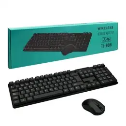 Combo Inalámbrico Teclado y Mouse Tj-808 Español (ñ)