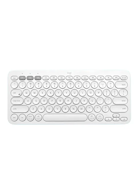 A Tres Click | Teclado inalámbrico Logitech PEBBLE KEYS 2 K380S Multidispositivo Blanco $ 199.900 $ 134.387 Logitech Teclados y Mouse 