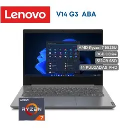 Portátil Lenovo V14 G3 ABA AMD Ryzen 7 5825U 8GB 512 SSD 14" FHD