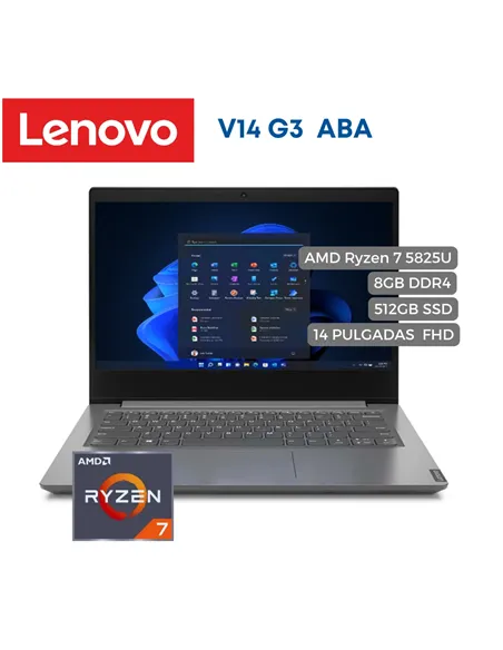 A Tres Click | Portátil Lenovo V14 G3 ABA AMD Ryzen 7 5825U 8GB 512 SSD 14" FHD $ 2.999.000 $ 2.399.200 Lenovo Portátiles & Notebook 