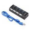 atresclick.com | Hub USB 3.0 Con Interruptor Independiente