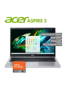 A Tres Click | Portátil Asus TUF FA506N AMD Ryzen 5 7535HS, 512GB PCIE SSD, 24GB DDR5, 15.6 FHD, RTX 2050 4GB GDDR6 $ 4.200.000 $ 3.024.000 Asus Portátiles & Notebook 