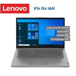 Portátil Lenovo V14 G4 IAH Intel Core I5 12500H, 8GB DDR4, 256GB SSD, 14" FHD