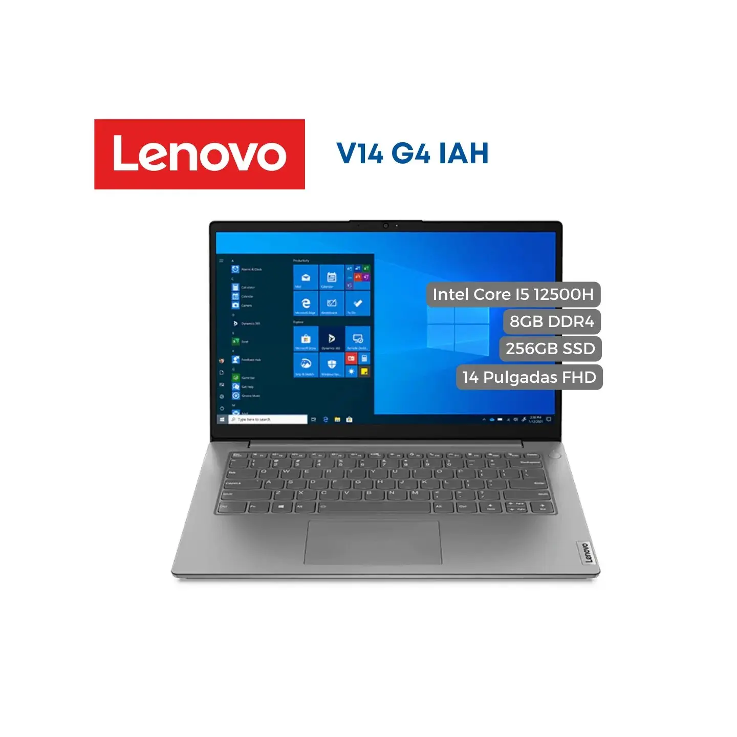atresclick.com | Portátil Lenovo V14 G4 IAH Intel Core I5 12500H, 8GB DDR4, 256GB SSD, 14" FHD