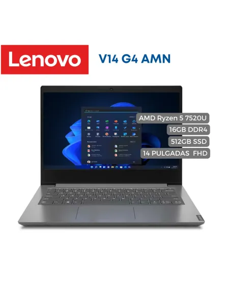 A Tres Click | Portátil Lenovo V14 G4 AMN AMD Ryzen 5 7520U, 16GB DDR4, 512GB SSD, 14" FHD $ 2.399.900 $ 1.847.923 Lenovo Portátiles & Notebook 