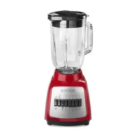 Licuadora BLACK+DECKER DuraPro BLBD210GR Color Rojo, 10 Velocidades, Vaso de vidrio