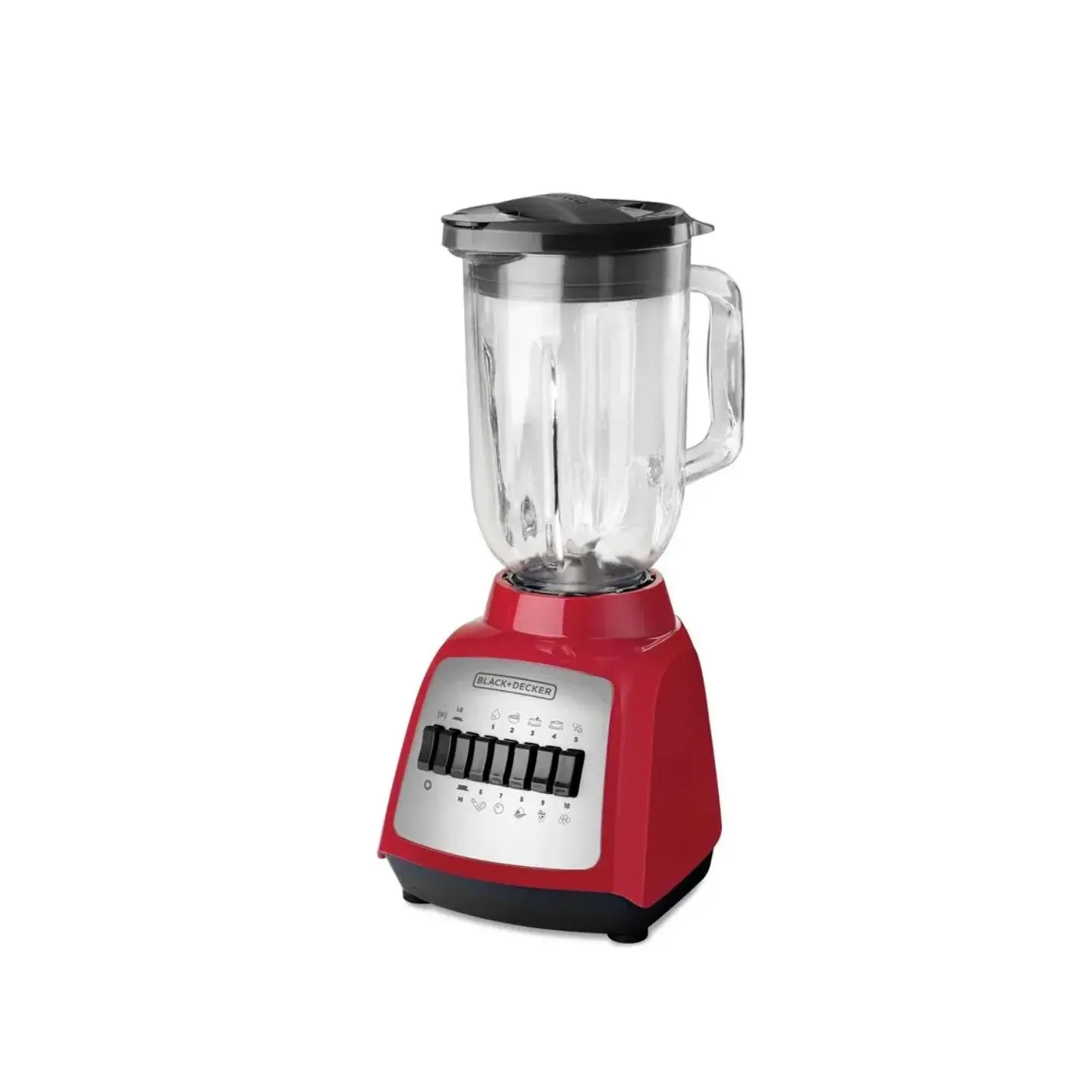 atresclick.com | Licuadora BLACK+DECKER DuraPro BLBD210GR Color Rojo, 10 Velocidades, Vaso de vidrio