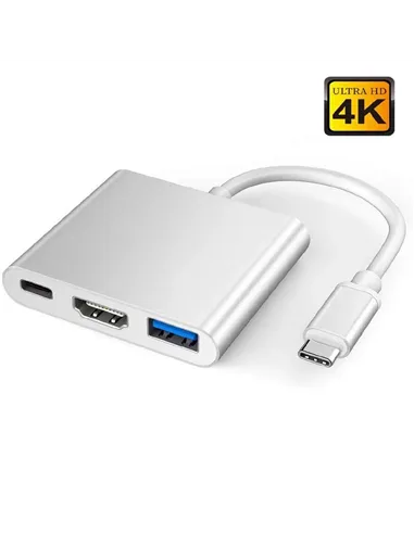 A Tres Click | Convertidor De USB C a USB 3.1, HDMI 4k y USB C $&nbsp;79.400 $&nbsp;49.916 Generic Convertidores de Video 