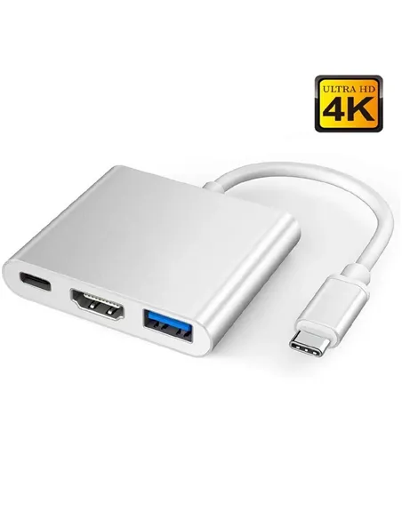 A Tres Click | Convertidor De USB C a USB 3.1, HDMI 4k y USB C $&nbsp;79.400 $&nbsp;49.916 Generic Convertidores de Video 