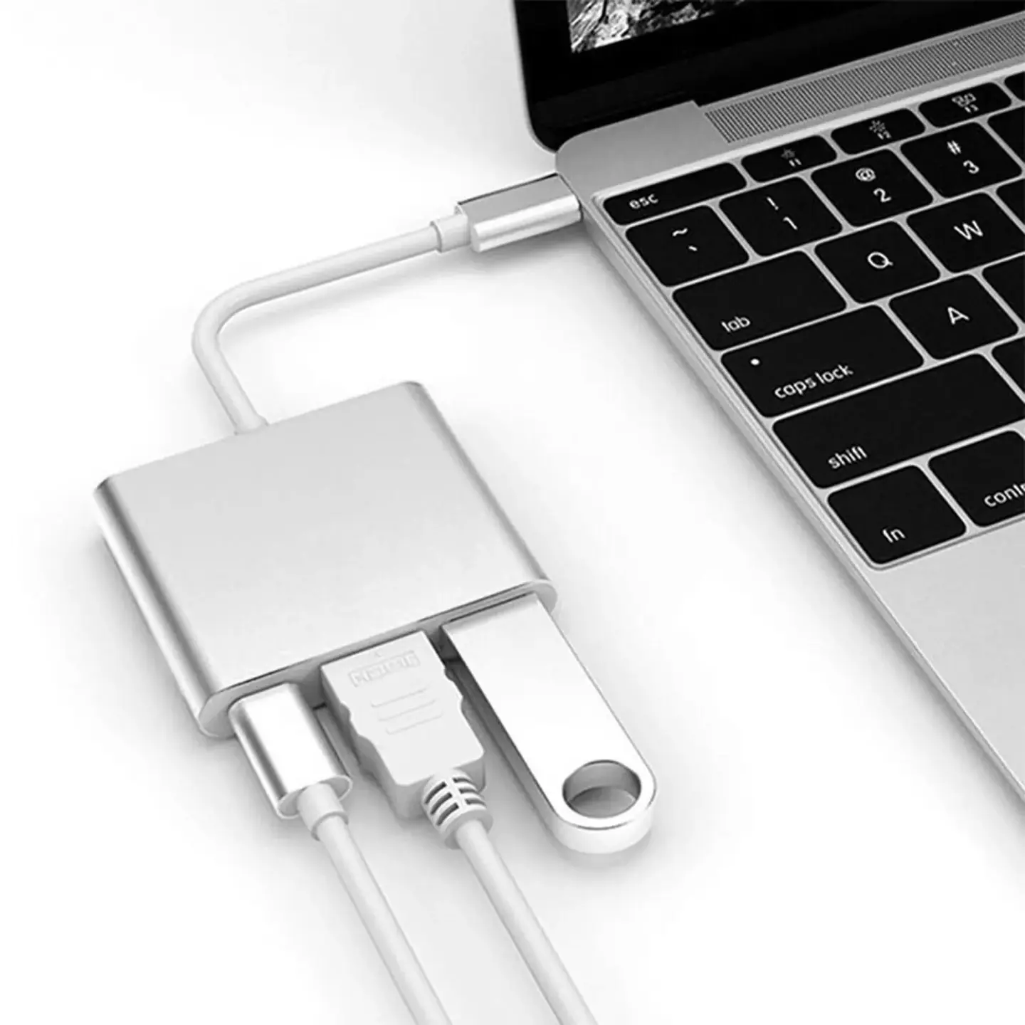atresclick.com | Convertidor De USB C a USB 3.1, HDMI 4k y USB C
