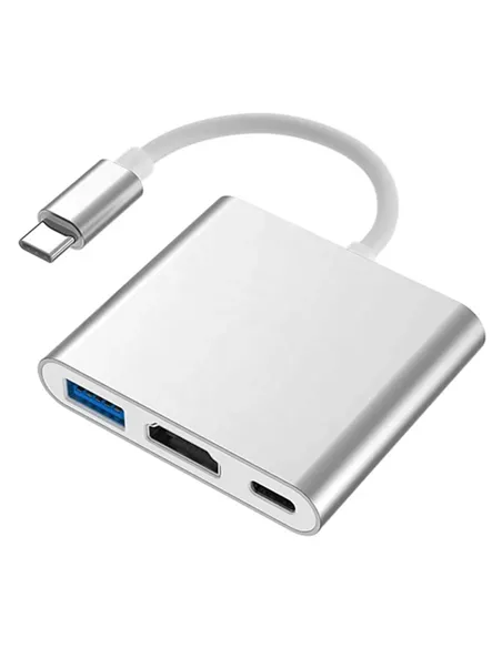 A Tres Click | Convertidor De USB C a USB 3.1, HDMI 4k y USB C $&nbsp;79.400 $&nbsp;49.916 Generic Convertidores de Video 