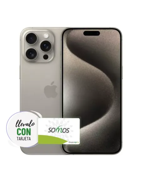 A Tres Click | Celular Iphone 15 Pro Max 256GB Sim Física, Color Natural Titanio $ 8.474.370 $ 5.340.989 APPLE Apple 