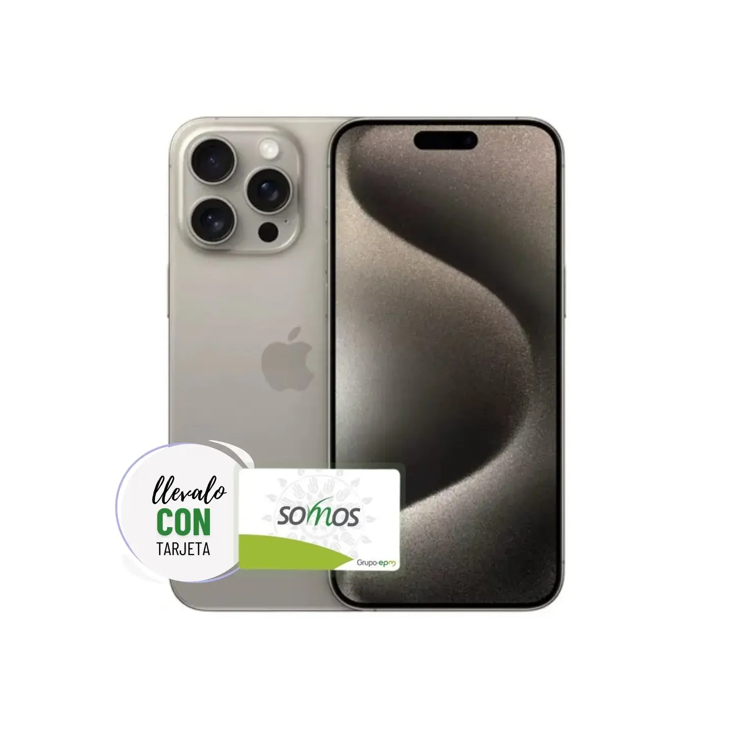 atresclick.com | Celular Iphone 15 Pro Max 256GB Sim Física, Color Natural Titanio