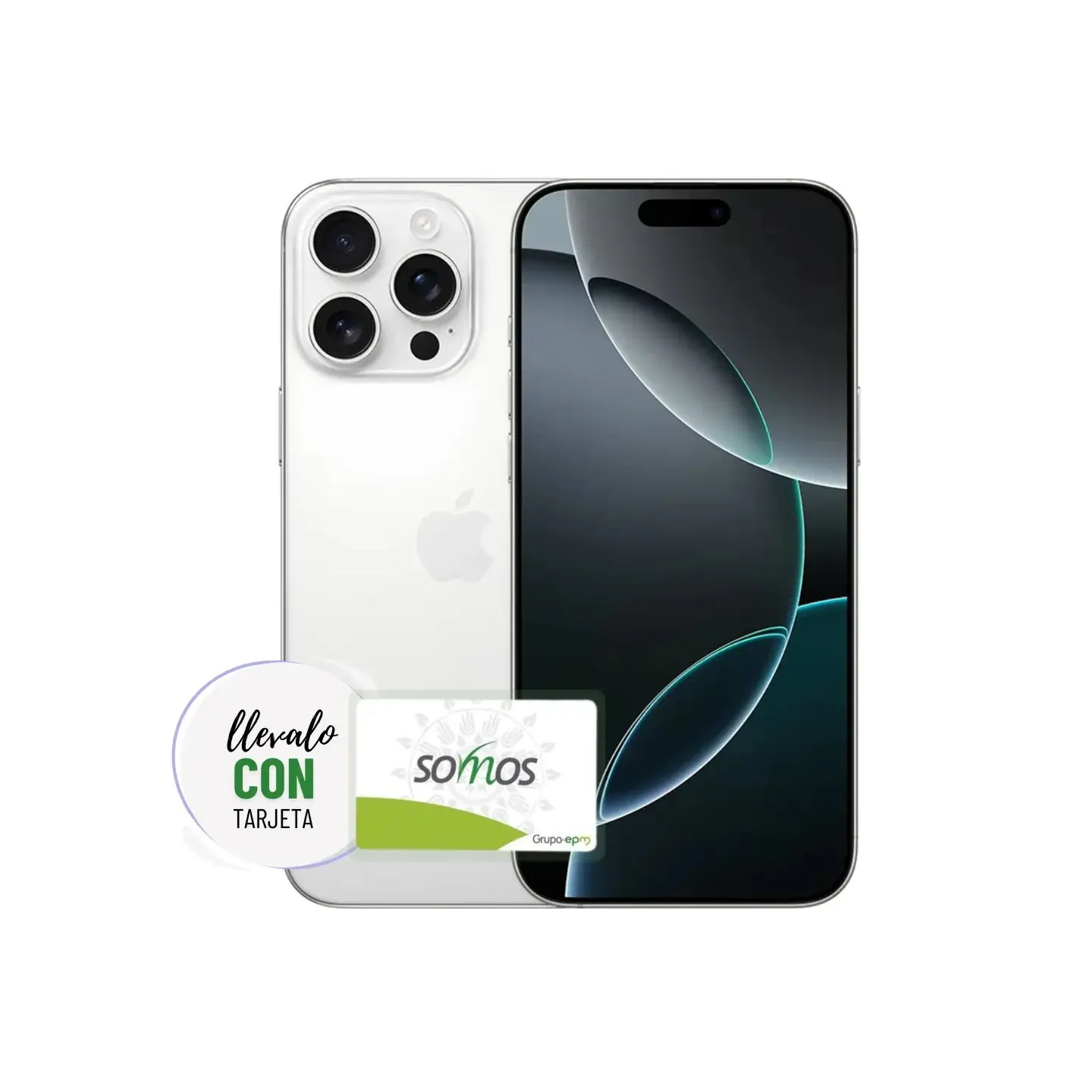 atresclick.com | Celular Iphone 16 pro max 512GB E-Sim Color Blanco Titanium