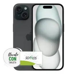 iPhone 15 128GB Negro, SIM Física - Celular