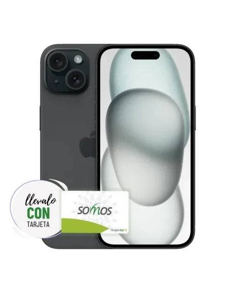 A Tres Click | Celular Iphone 15 128GB Sim Física Color, Negro $ 4.725.370 $ 2.978.174 APPLE Apple 