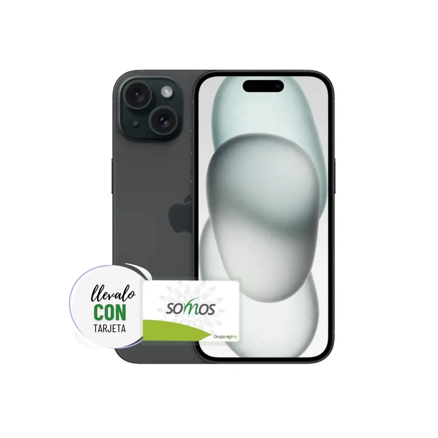 atresclick.com | Celular Iphone 15 128GB Sim Física Color, Negro
