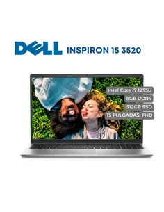 A Tres Click | Portatil DELL Inspiron 15 3520 Intel Core I5 1235U, 8GB DDR4, 512GB SSD, 15.6" FHD $ 2.749.900 $ 1.787.435 Dell Portátiles & Notebook 