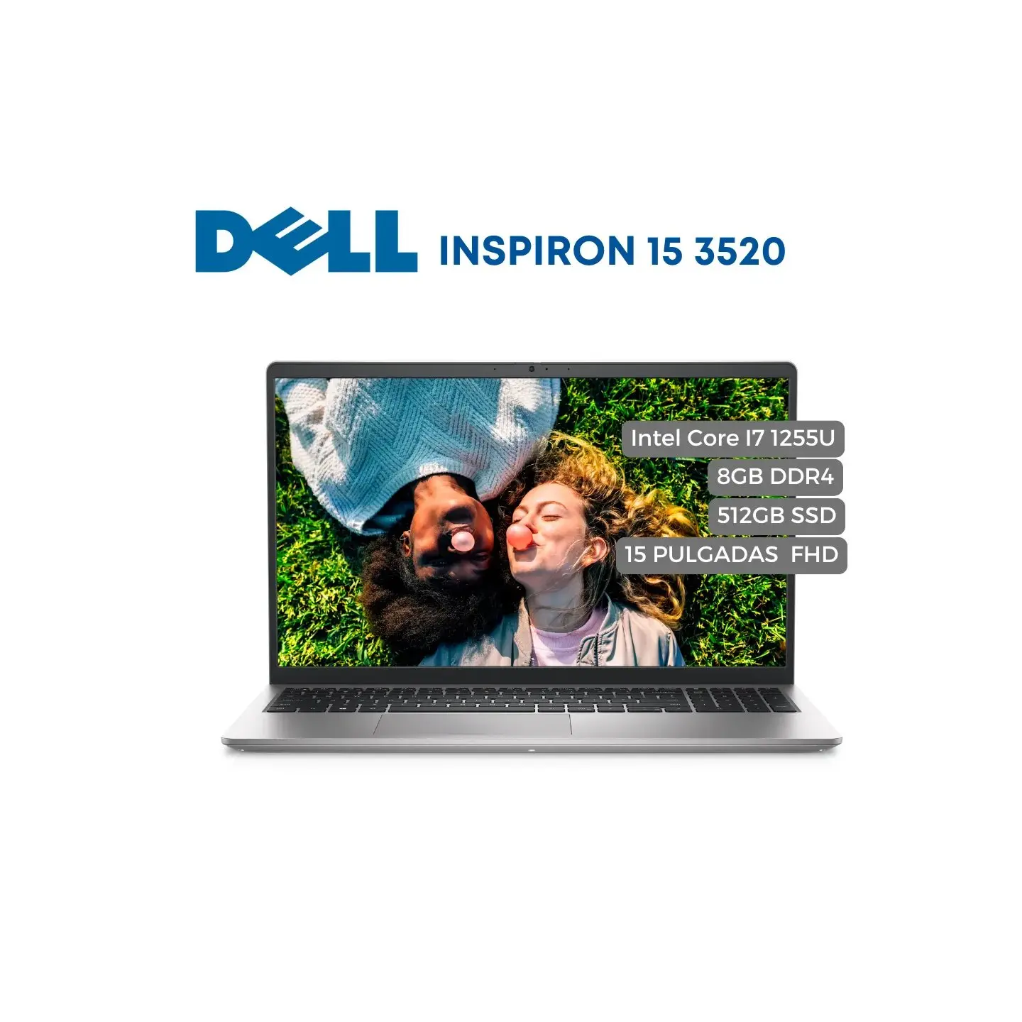 atresclick.com | Portatil DELL Inspiron 15 3520 Intel Core I7 1255U, 8GB DDR4, 512GB SSD, 15.6" FHD