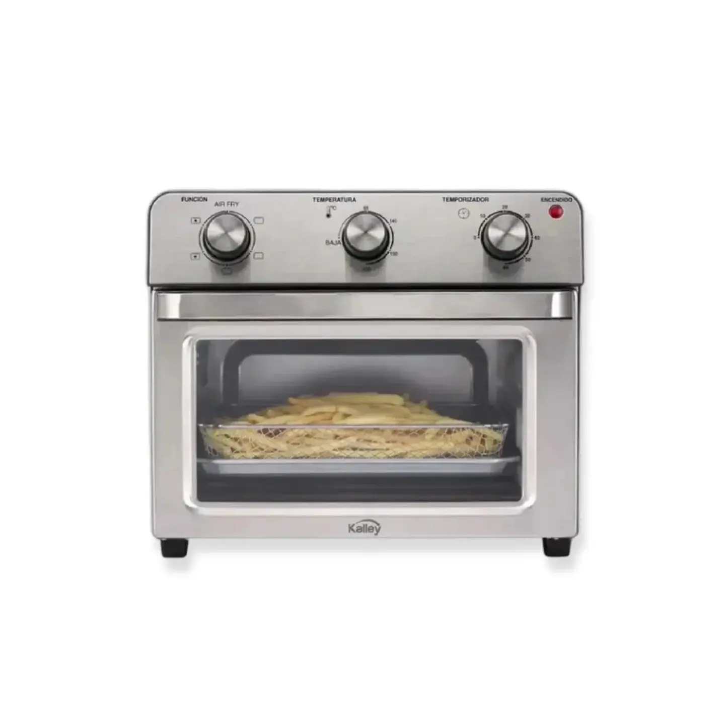 atresclick.com | Horno Tostador KALLEY K-HA20 20 Litros Con Freidora de Aire Plateado