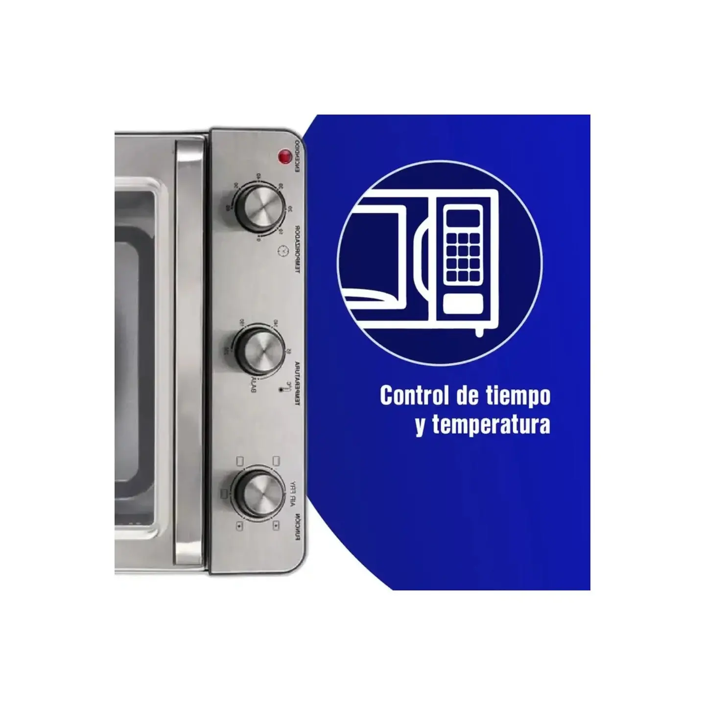 atresclick.com | Horno Tostador KALLEY K-HA20 20 Litros Con Freidora de Aire Plateado