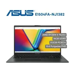 Portátil Asus VivoBook 15 E1504FA Ryzen 5 7520U 16GB 512GB 15.6" FHD