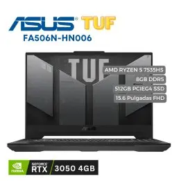 Portátil Asus TUF FA506N Ryzen 5 7535HS, 512GB SSD, RTX 3050 8GB - 15.6 FHD