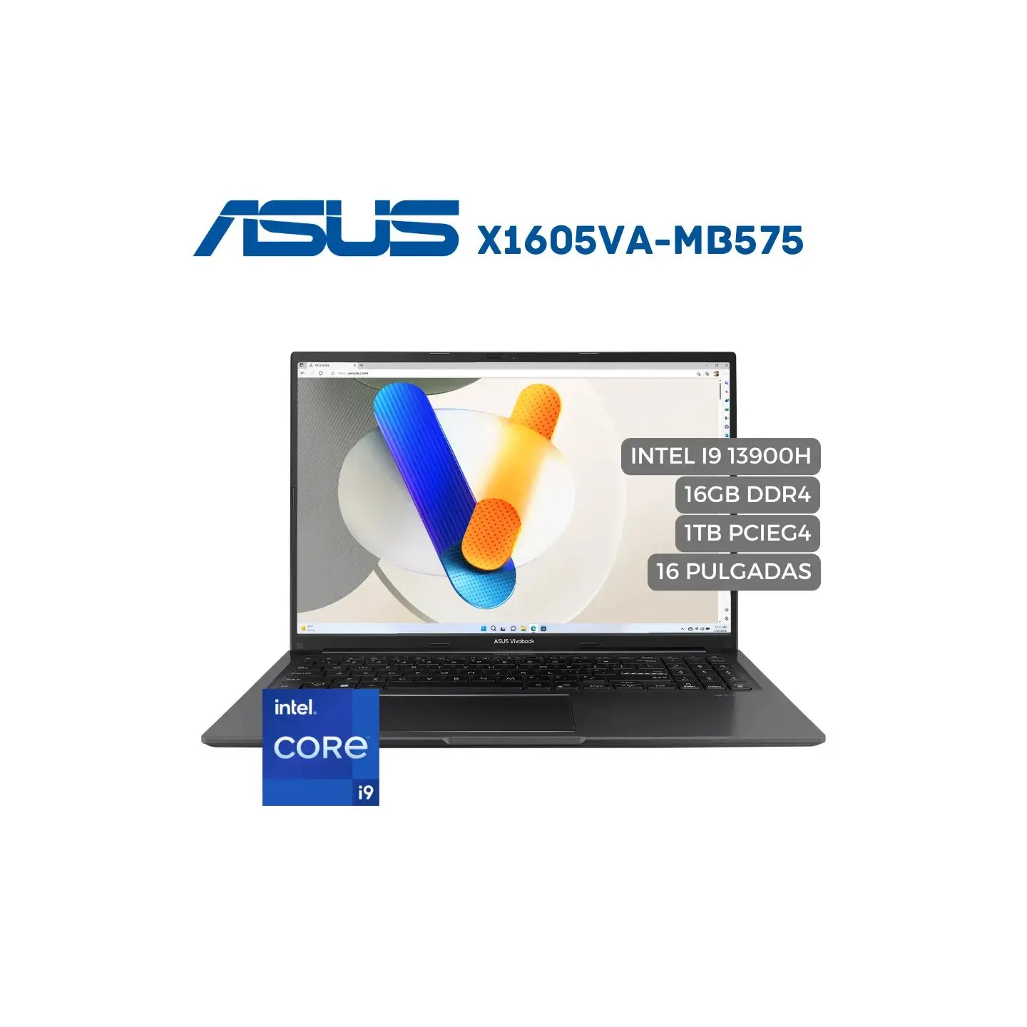 atresclick.com | Portatil ASUS X1605VA Intel Core I9 13900H, 16GB DDR4, 1TB SSD NVMe, 16" FHD
