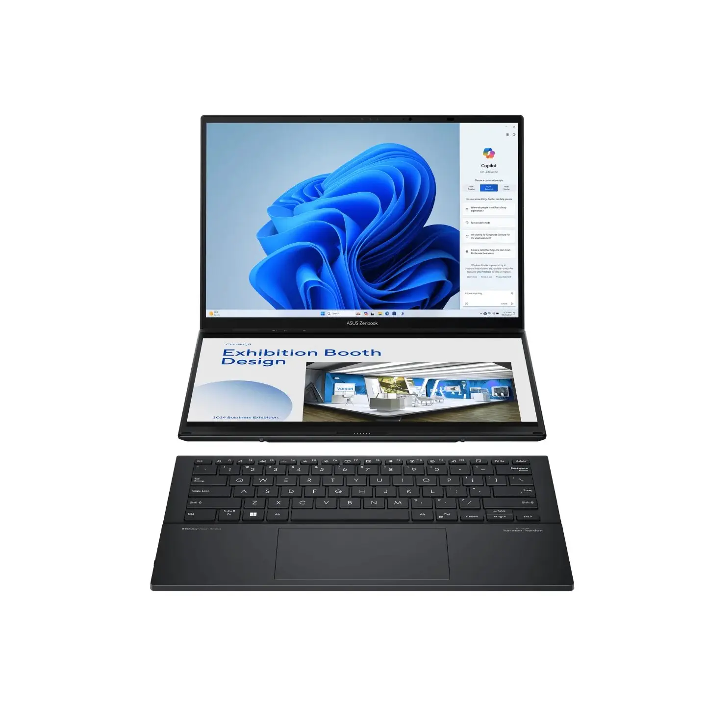 atresclick.com | Portatil Asus Zenbook Duo UX8406CA, Intel core Ultra 9 285H, 1TB PCIeG4, 32GB LPDDR5X, 14" OLED WQ + BEND, W11 HOME