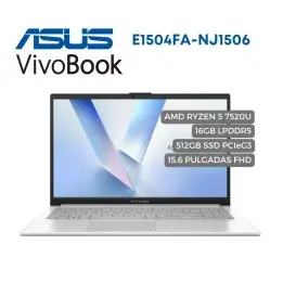 Portátil Asus VivoBook 15 E1504FA Ryzen 5 7520U 16GB 512GB 15.6" FHD