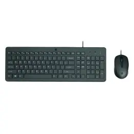 Teclado y Mouse HP Wired Keyboard Alámbrico 150