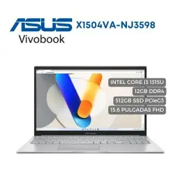 Portatil Asus X1504V Intel Core I3 1315U, 512GB SSD PCIeG3, 12GB DDR4, 15.6" FHD