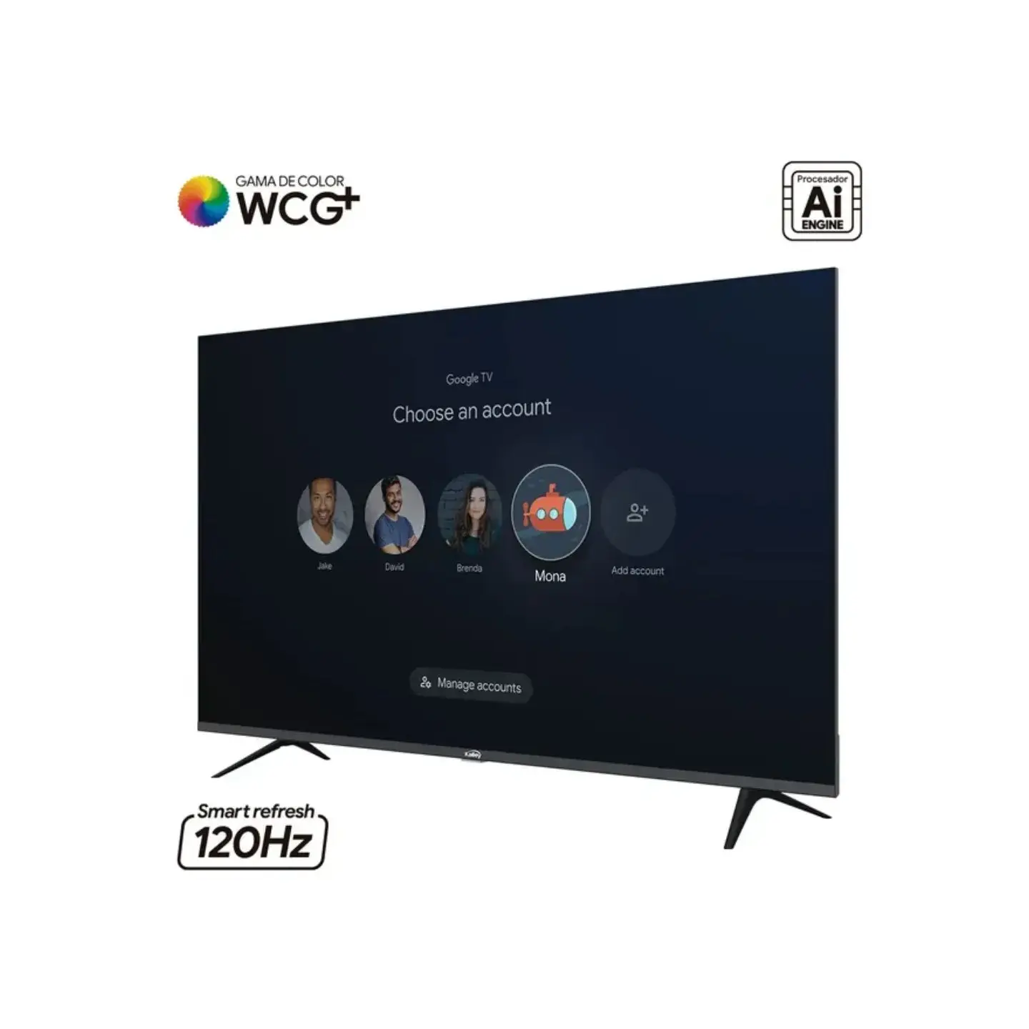 atresclick.com | TV KALLEY 50" Pulgadas 126 cm 50G315 4K UHD MAX LED Smart TV Google