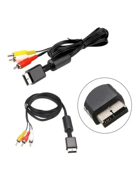 A Tres Click | Cable RCA Para PS1, PS2 Y PS3 $ 5.500 $ 4.622 Generic Convertidores Games 