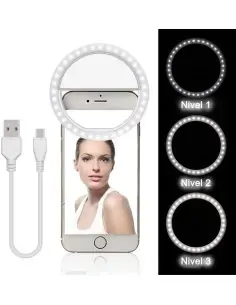 Anillo de Luz Recargable para Celular