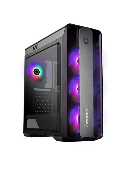 A Tres Click | Chasis Gamemax Moonlight Frgb Bk $ 509.900 $ 325.650 Gamemax Chasis 