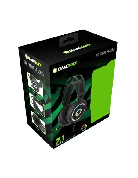 A Tres Click | Diadema Gamemax Hg3500 Pro Usb 7.1 $ 210.900 $ 88.613 Gamemax Audífonos Gamers 
